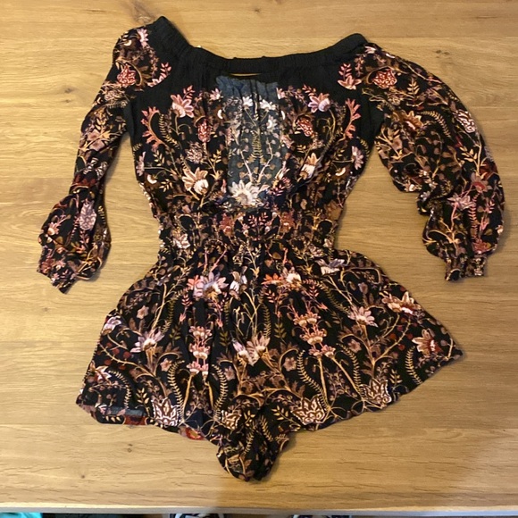 Free People Flower Romper - Picture 2 of 5